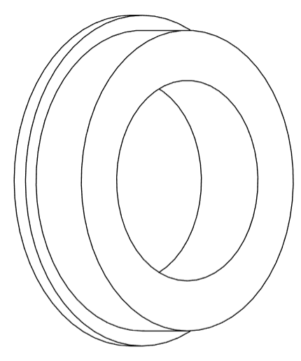 Ball bearing, flanged, double shielded