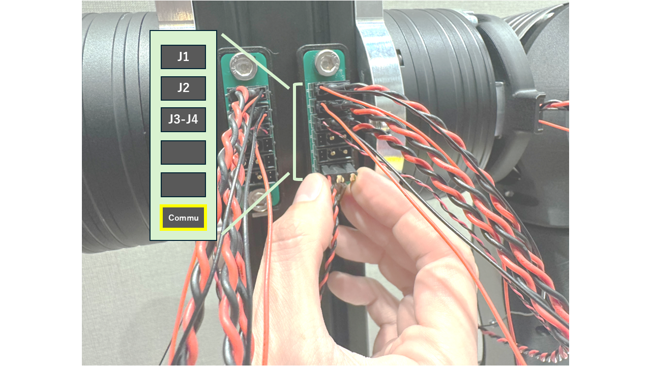 Communication cable connection
