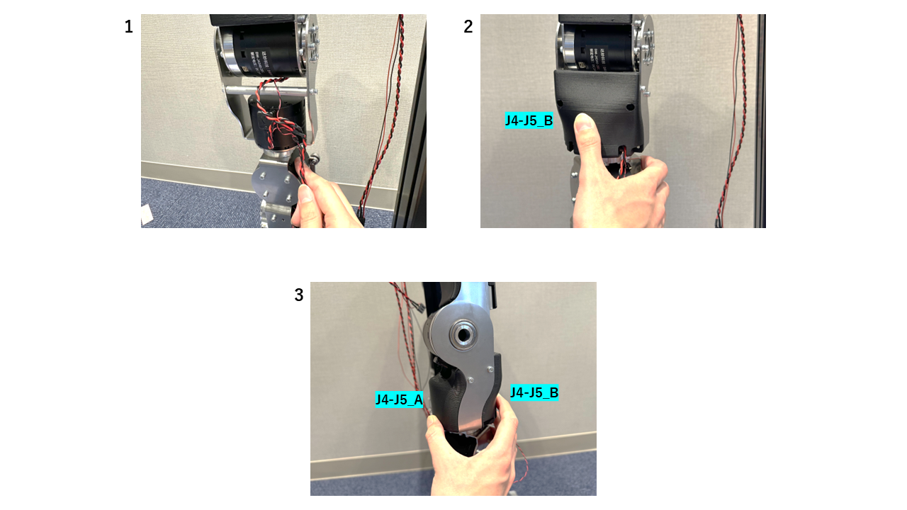 Attaching J4-J5 casing 1